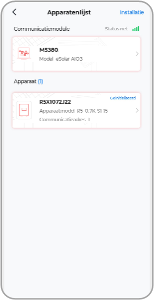 Elekeeper Apparaten Lijst